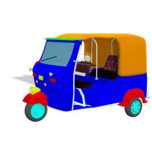 3D Autorickshaw Models
