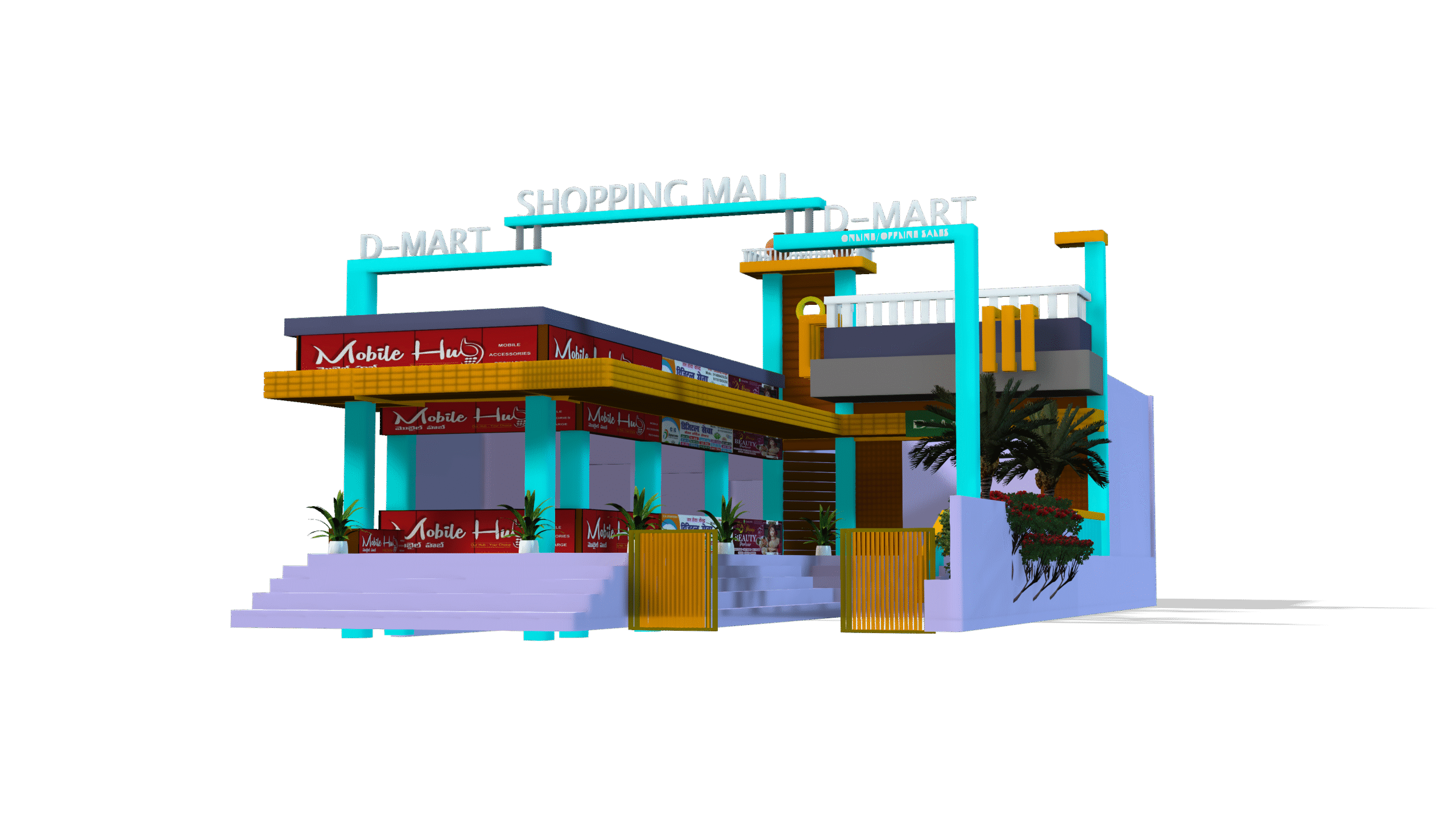 Shopping Mall 3D Model