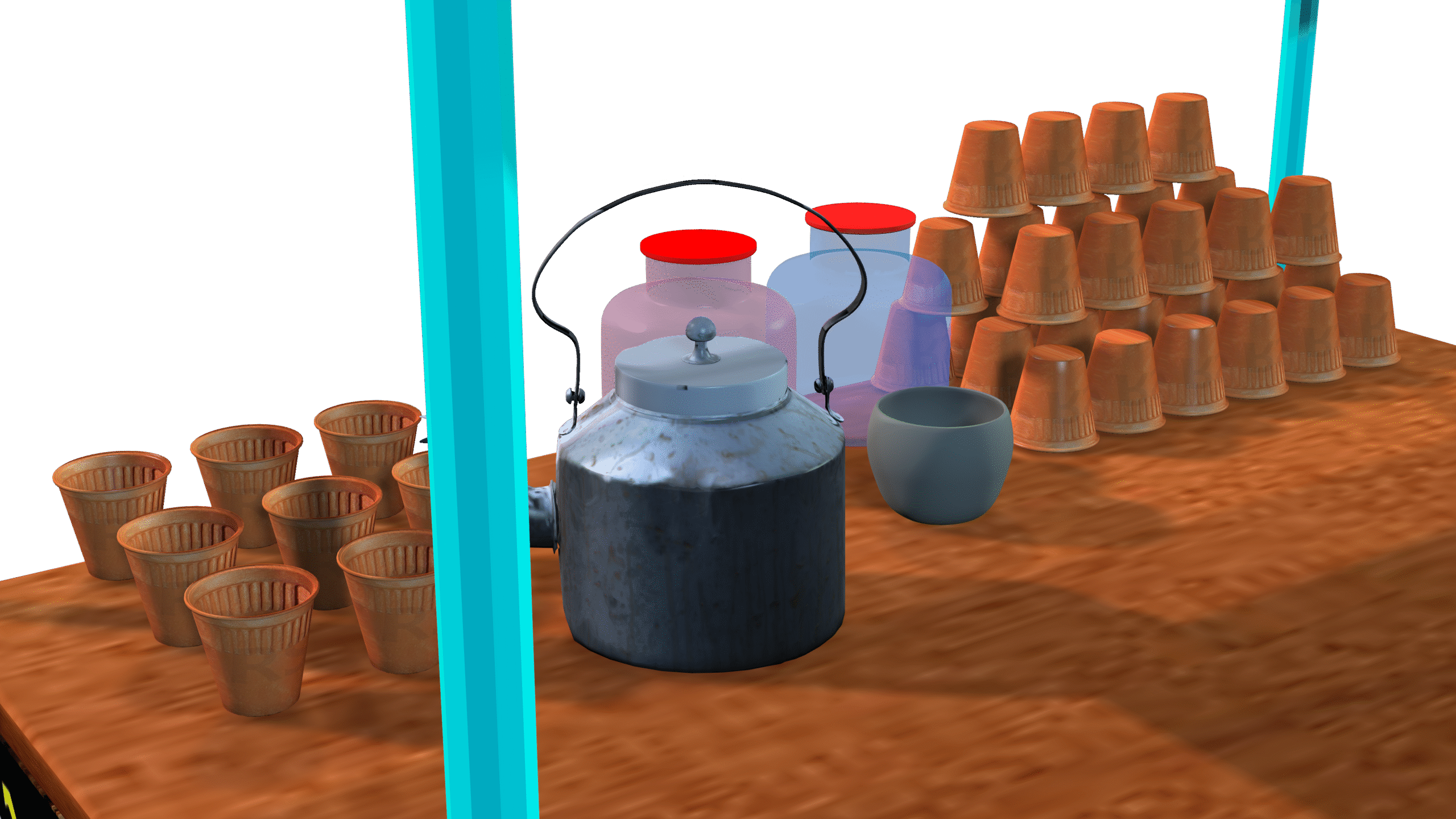 Tea Stall 3D Model - Image 4