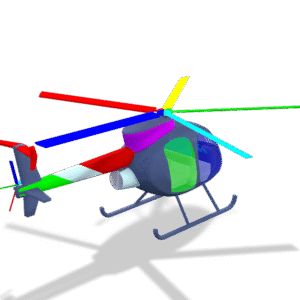 Helicopter 3D Model