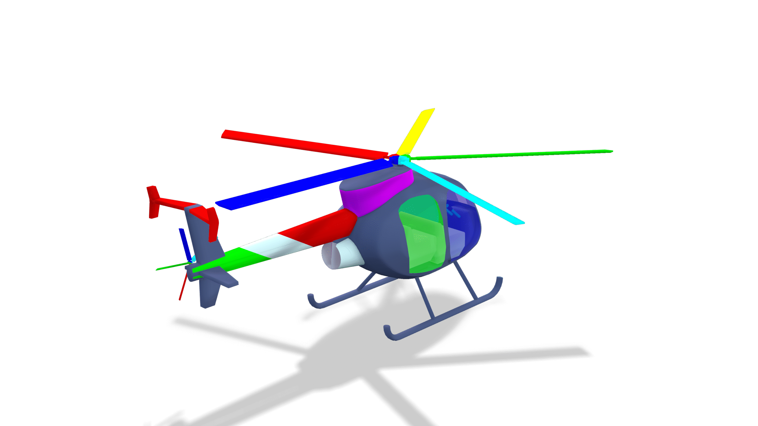 Helicopter 3D Model