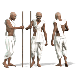 Mahatma Gandhi 3D Model-iClone iAvatar | FBX | OBJ | Maya